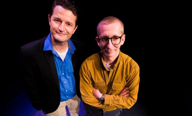 Gerhard Walter (l.) und Gunkl beehren das KiK am 18. November. 