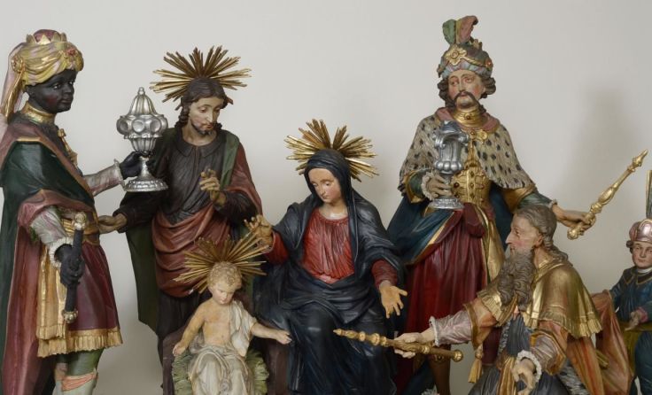 Die Giner-Krippe ist üblicherweise nur bei Gottesdiensten zu sehen. 