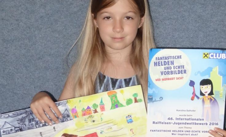 Karolina Salhofer mit ihrem Siegerbild