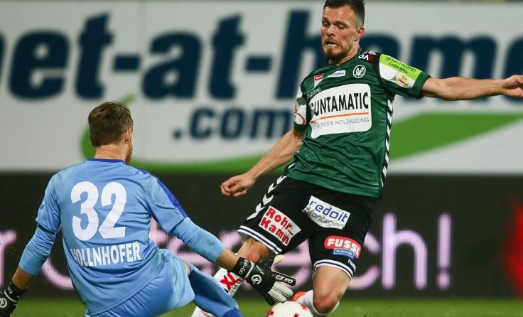 Orhan Ademi vergab in der 80. Minute die Chance zur 2:1-Führung. (Foto: GEPA/Felix Roittner)