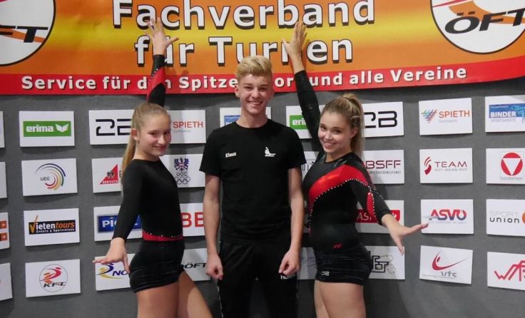 Stark geturnt (v. l.): Emma Großbötzl, Klaus Grünbart, Isabella Erlach