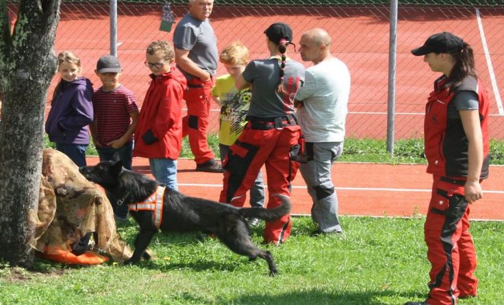 Für die Hunde war es ein Leichtes, die versteckten Personen zu finden.