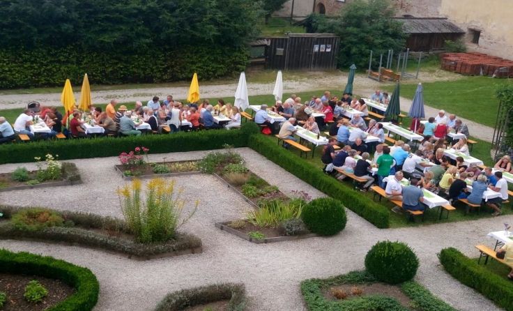 Der Obernberger Burggarten bietet ein besonders schönes Ambiente.