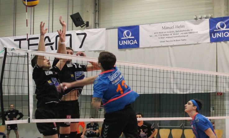Bei den Heimspielen des UVC Weberzeile Ried herrscht Topstimmung in der adaptierten Messehalle 18.