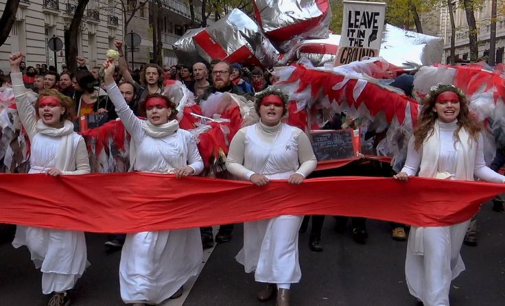 Demonstrationen waren während der Klimakonferenz an der Tagesordnung. (Foto: Soleil Film)