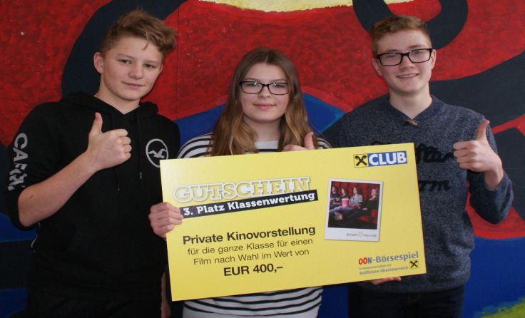 Daniel Klaffenböck, Elena Trausinger und Felix Zeilinger (v. l.)