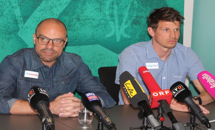 Thomas Weissenböck (l.) und SVR-Manager Fränky Schiemer