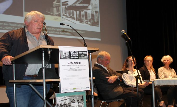 Klaus Neulentner erinnerte an seinen Großvater Georg Neulentner, der von den Nazis ermordet wurde. 