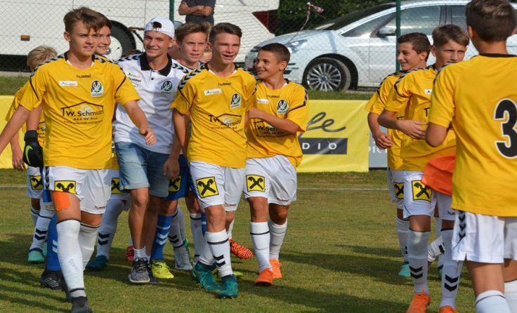 Die Rieder U15 musste sich nur der Rapid-U15 geschlagen geben. (Foto: Lena Waltenberger)