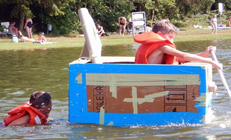 Die Schachtelboote waren überraschend wasserdicht und seetüchtig. 