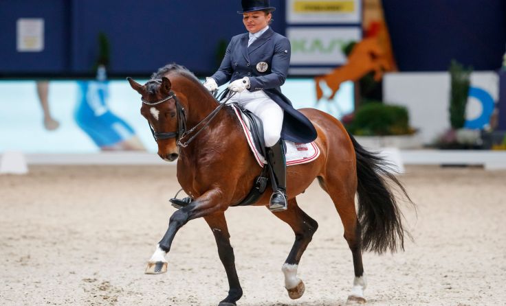 Ulrike Prunthaller gelang auf Duccio ein starker Saisonabschluss. (Foto: Stefan Lafrentz)