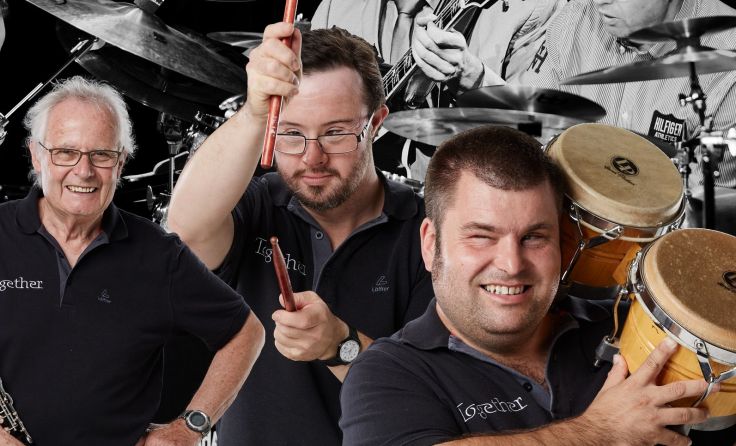 Together spielen mit dem Jörg Seidel Trio am Roßmarkt. (Foto: LMS Ried)