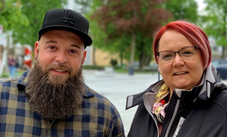 Die Rieder Streetworker Ben Hammer und Kerstin Hofstätter (Foto: privat)