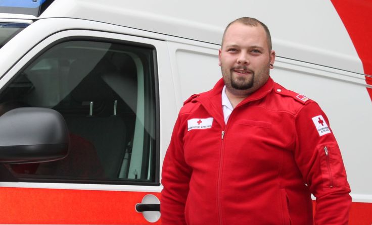 Bernhard Petermaier ist Rettungssanitäter in Obernberg. (Foto: Tips / Horn)