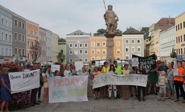 Die letzte größere FFF-Aktion in Ried fand im August statt. (Foto: Tips)