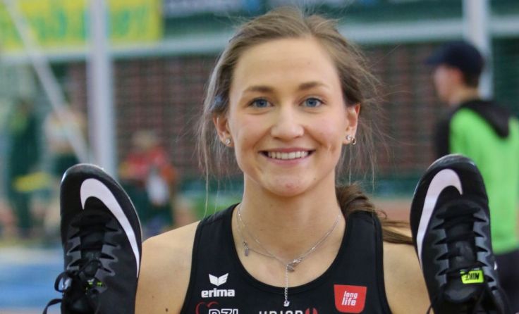 Zweite über 60 und Zweite über 200 Meter: Ina Huemer aus Taiskirchen (Foto: Angerer)