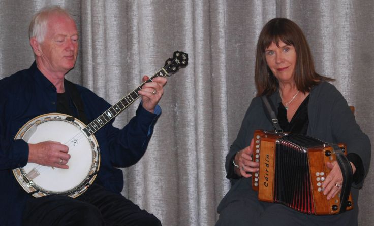 Traditionelles Duo: Mary Staunton und Jerry Mulvihill. (Foto: Weltenklang)