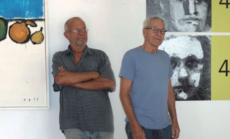 Erich Plettenbacher (l.) und Franz Wawrinek stellen gemeinsam aus. (Foto: privat)