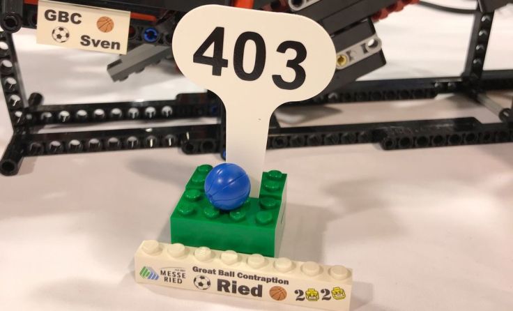 Die Kugel rollte bis zum Element 403. (Foto: Messe Ried)