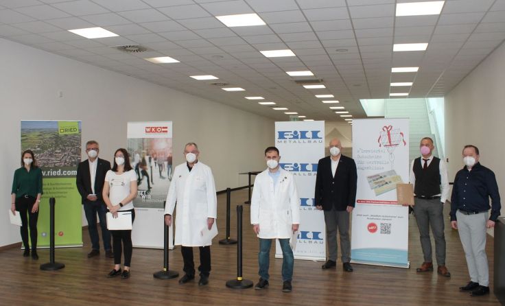 Eröffnung der Teststraße am 1. April. (Foto: Tips)