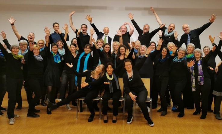 Die Chormitglieder haben für das Konzert fleißig geprobt. (Foto: privat)