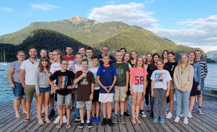 Die Flying Notes im "Trainingslager" (Foto: Benedikt Ortmaier)