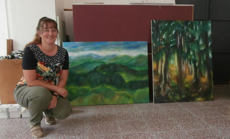 Pamela Ecker in ihrem Atelier (Foto: privat)