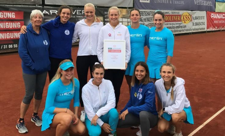 Das UTC-Team mit der Urkunde für Platz 3. (Foto: KLC Tennis)