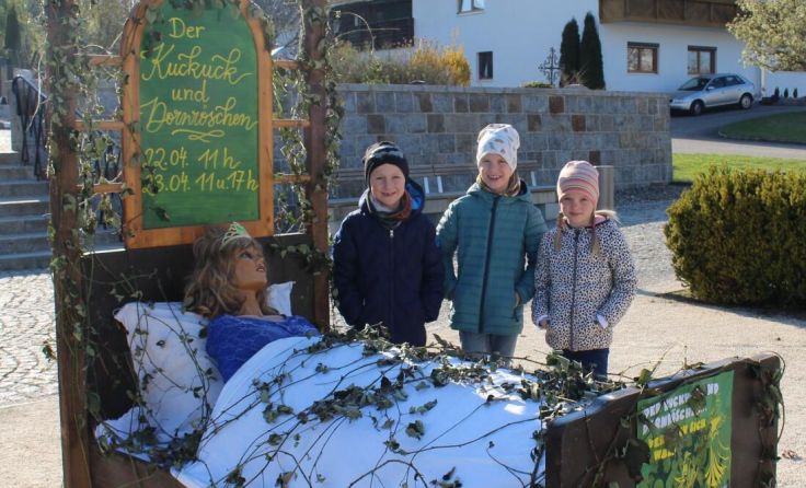 Auch bei der Werbung für die Aufführung zeigten sich die Kinder kreativ. (Foto: privat)