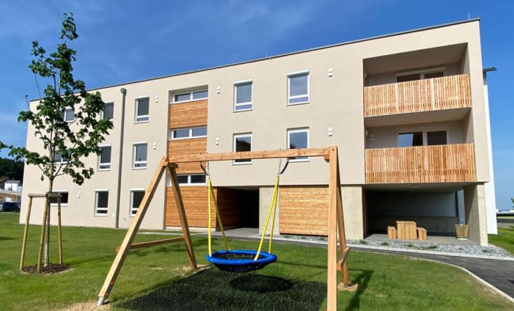 In Geinberg wurden 17 moderne Mietkauf-Wohnungen übergeben. (Foto: ISG)