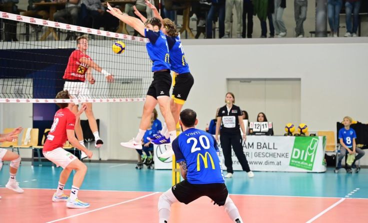 Zwei Sätze lang war der UVC auf Augenhöhe mit Hartberg. (Foto: Wakolbinger)