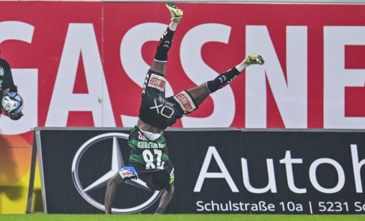 Wilfried Eza konnte gegen Stripfing zwei Mal jubeln. (Foto: GEPA pictures / Christian Moser)