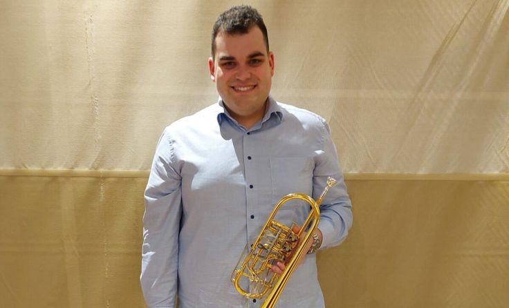 Tobias Reisinger ist der Solist beim Frühjahrskonzert. (Foto: TMK Lambrechten)