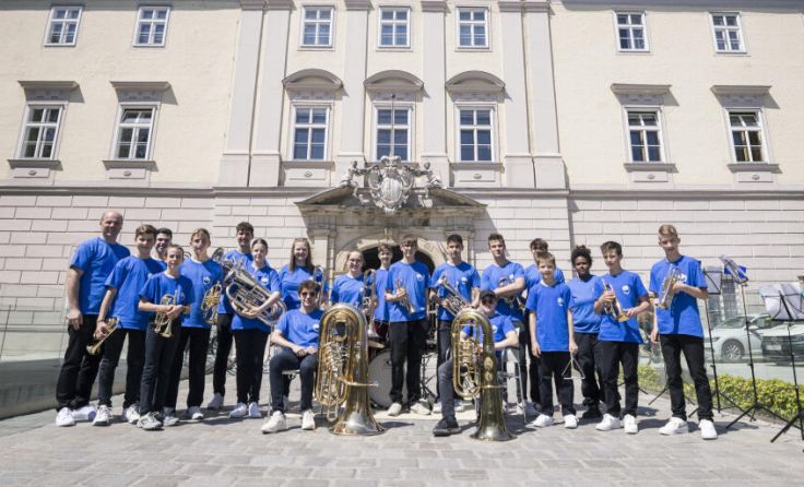 Die Junior Brass Band gestaltet den zweiten Teil des Abends. (Foto: Land OÖ/Max Mayrhofer)