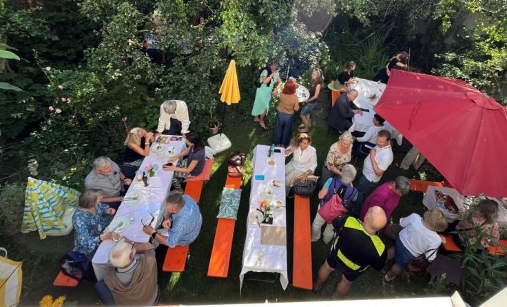 Das Haus in der Bahnhofstraße 20 verfügt über einen schönen Garten. (Foto: 20gerHaus)