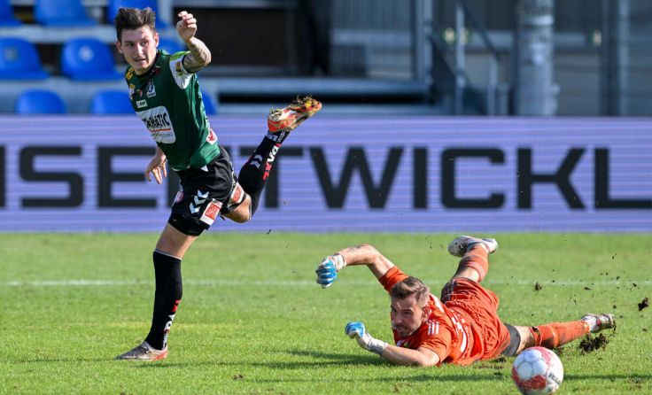 Mark Grosse traf in Lafnitz zwei Mal. (Foto: GEPA pictures / Avni Retkoceri)