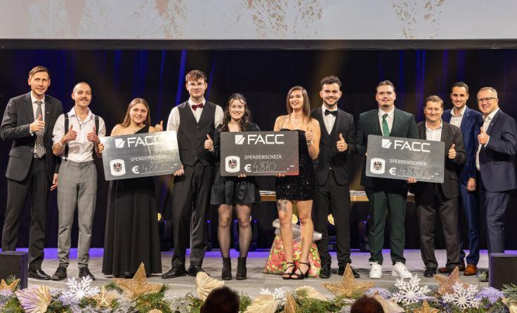 Der Tombola-Erlös von 14.610 Euro wird für wohltätige Zwecke gespendet. (Foto: FACC / Rambossek)