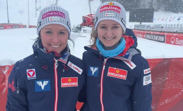 Jacqueline Seifriedsberger und Julia Mühlbacher hoffen auf gute Resultate. (Foto: Ski Austria)