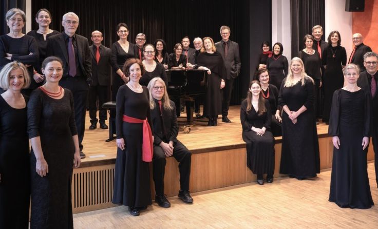 Das Vocalensemble Company Life singt in der Musikschule Ried. (Foto: Ulrich Schueler)
