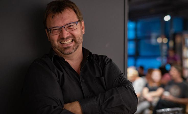 Andreas Gruber liest in Taiskirchen aus „Herzfluch“. (Foto: Barbara Wirl)