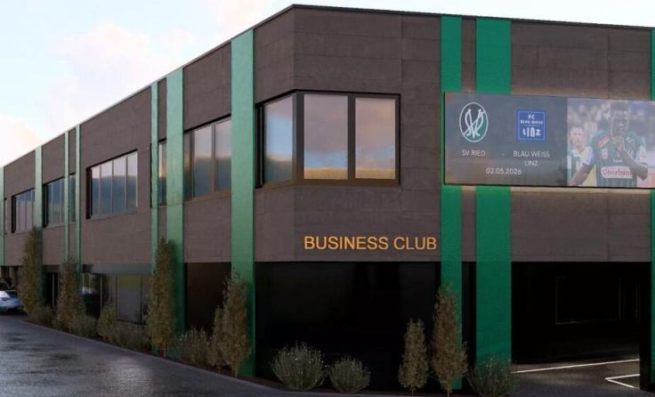 Die geplante Außenansicht - der Bereich vor dem Eingang ist künftig überdacht. (Foto: tech3)