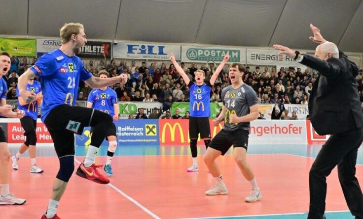 UVC-Jubel im Halbfinale gegen Aich/Dob (Foto: Heidi Wakolbinger)