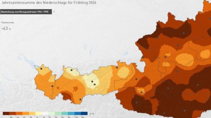 Aktuelle Trockenheit geht weit über normale Schwankungen hinaus