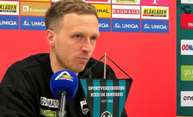 SV Ried-Trainer Maximilian Senft steht wohl vor dem Abgang. (Foto: Horn)