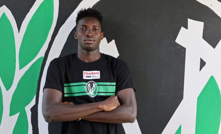 Pape Sissoko unterschrieb einen Vertrag bei der SV Ried. (Foto: SVR/Schröckelsberger)