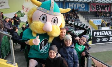 Familientag beim Heimspiel der SV Oberbank Ried gegen WAC