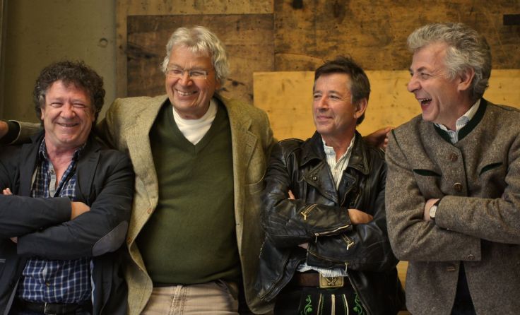 Quartett ohne Tabus: Gerhard Polt (2. v.l.) und die Gebrüder Well