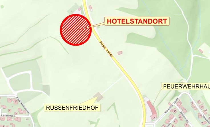 Hier wird das Hotel entstehen.
