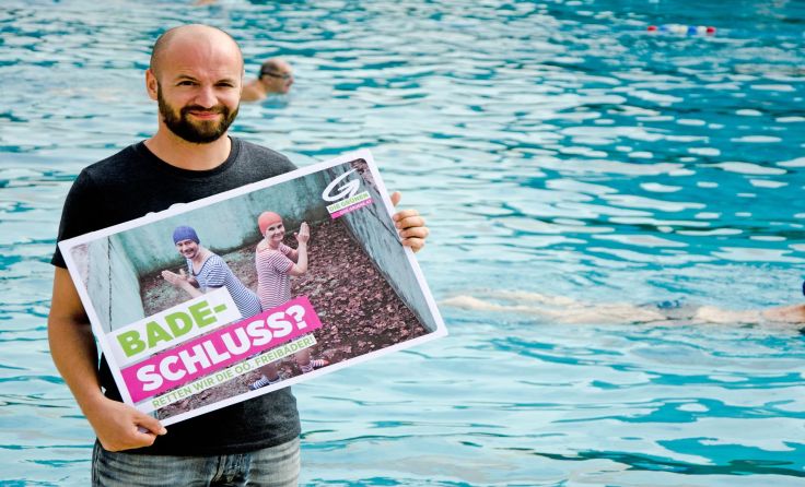 LAbg. Severin Mayr kämpft für den Erhalt der Bäder Foto: Grüne OÖ
