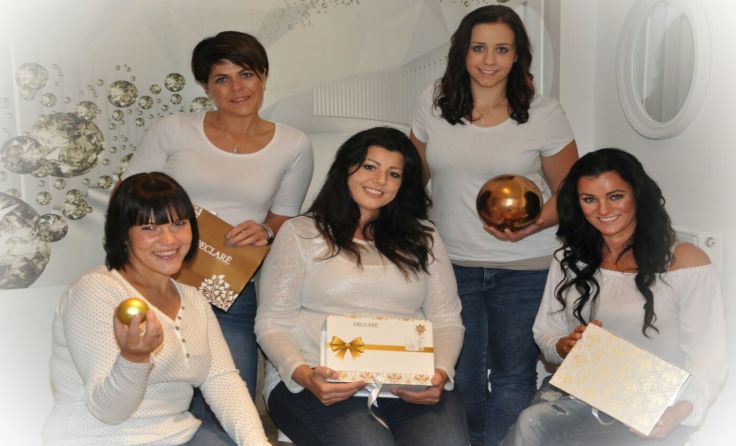 Das Team um Silvia Janka (Mitte) lädt zum vorweihnachtlichen Verwöhnprogramm.